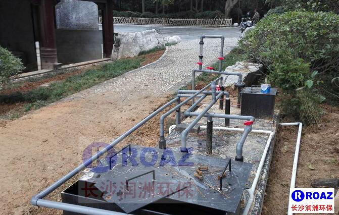 岳陽環南湖三圈生活污水設備使用現場